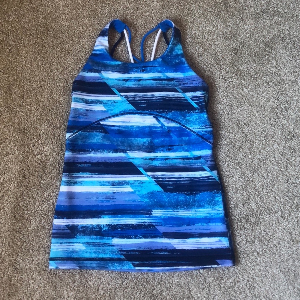 Ivivva Stretchy Blue Tank Top. Size 7